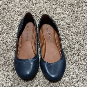 Lucky Brand Women's Dark Blue Flats